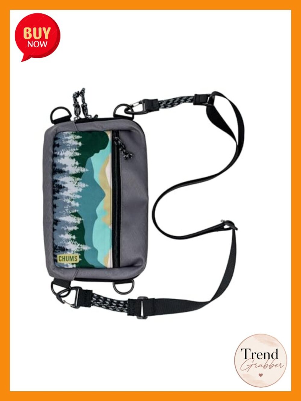 Chums Rover Crossbody Sling Bag Purse Polyester Blend Water Resistant